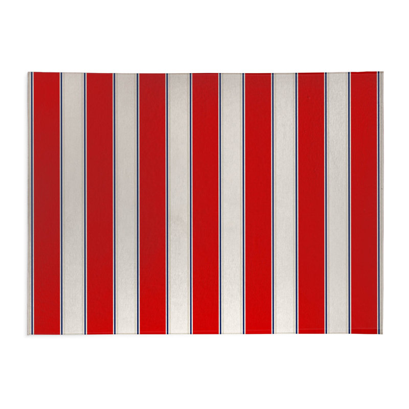 Tapis de cuisine Cabana, Rouge, Rectangle 4pi x 6 pi