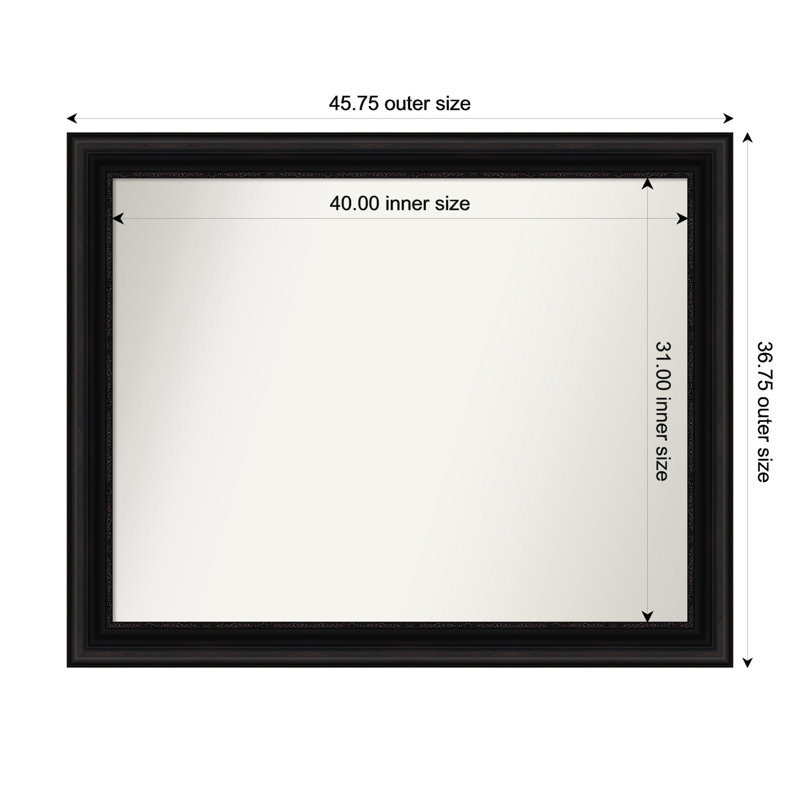 Senaiya Wall Mirror, Rectangle, 36.75" x 45.75"