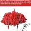 Arbre de Noël rouge de 4 pi, 456 pointes pleine grandeur, structure à charnières pour un démontage rapide, support solidement fixé, conception rapide, stable