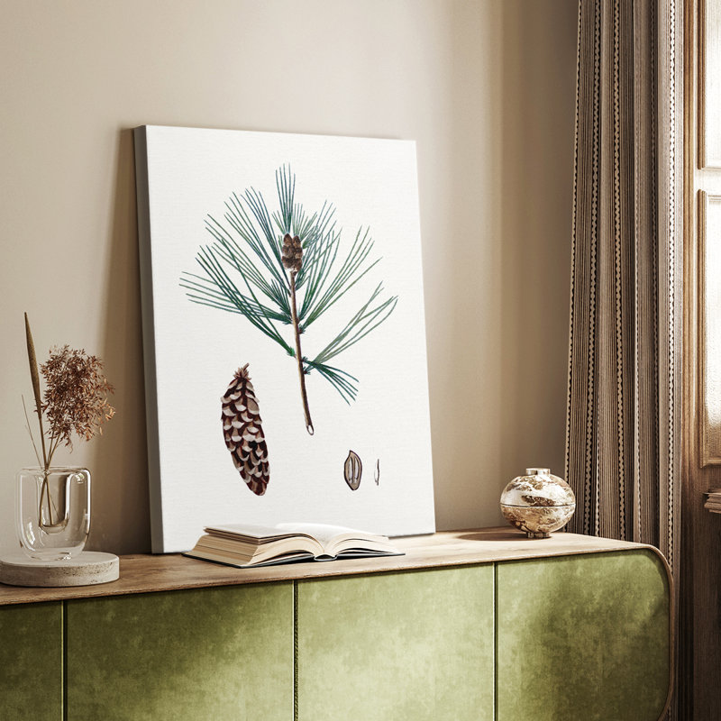 Pin d'hiver rétro - Cavas enveloppés de galerie, H 12 po x l 8 po