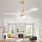 48 Inch Modern Ceiling Fan With Lights 3 Wood Fan Blade Noiseless Reversible Motor Remote Control-118366890-118366892