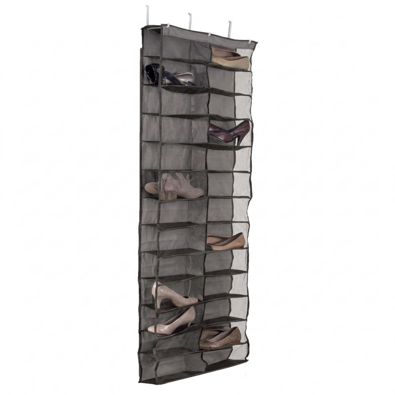 Porte-chaussures 26 poches gris, Grey