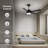 52 In. Modern Ceiling Fan With Light And Remote Control
