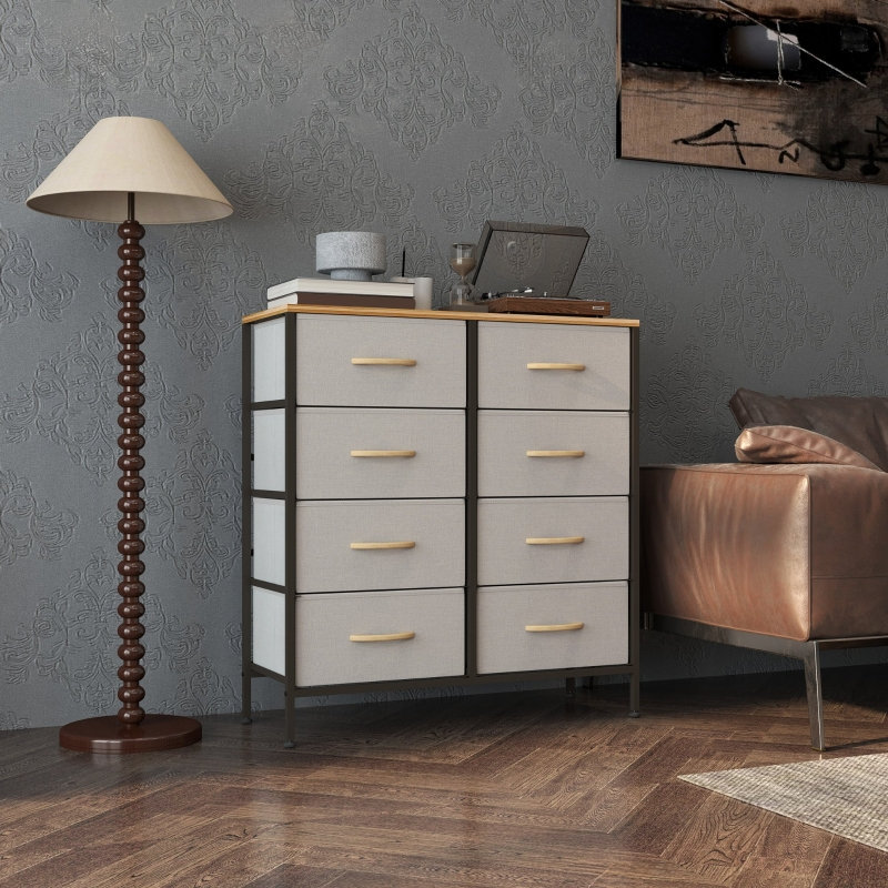 80 cm W Chest of 8 Drawers
