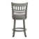 Amerah Swivel Upholstered Counter Stool with Solid Wood Frame
