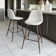 Gillham 360° Swivel Bar Height Stools Solid Back Bar Chairs with Backrest, Footrest for Kicthen/Bar