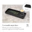 Ensemble complet d'accessoires de salle de bain, ensemble complet de meuble-lavabo pour salle de bain 4 pièces, pompe à savon, gobelet, porte-brosse à dents et plateau (noir mat) inclus