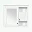 Armoire de salle de bain avec miroir et 3 tablettes