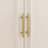 Wardrobe Armoire with Glass Display Door, Modular Bedroom Closet Storage with 3 Drawers and Hanging Rod