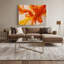 «Lyrical Abstraction», art mural sur toile brune-1371896631