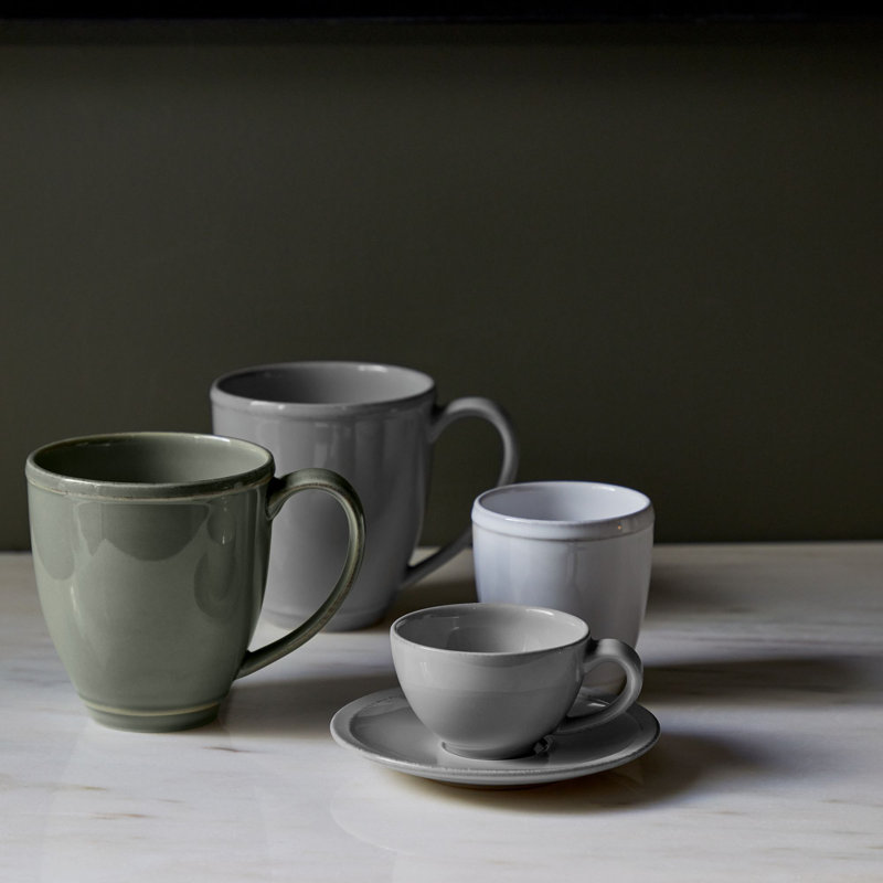 Set of 6 Friso Mugs, Gray