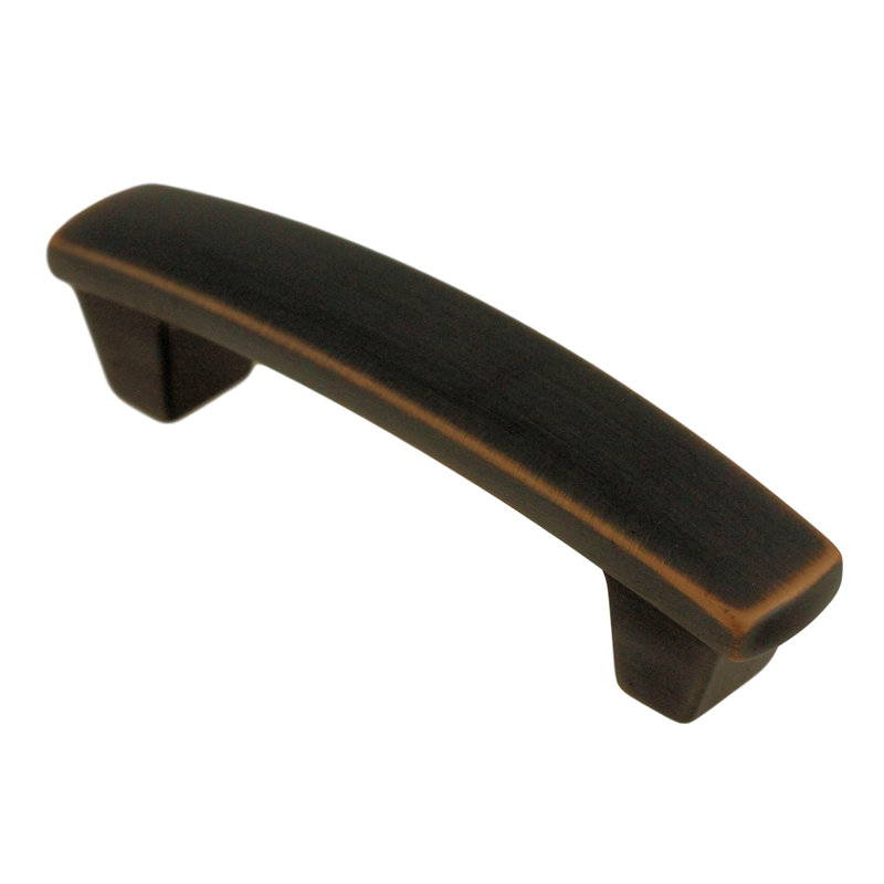 3-3/4" Center Solid Brass Front Mount Hoosier Pull