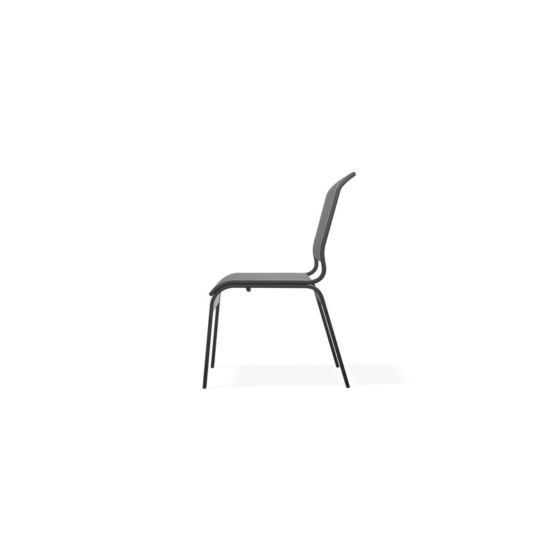 Aruba II Outdoor Dining Chair, Black, Alloy Sunbrella®