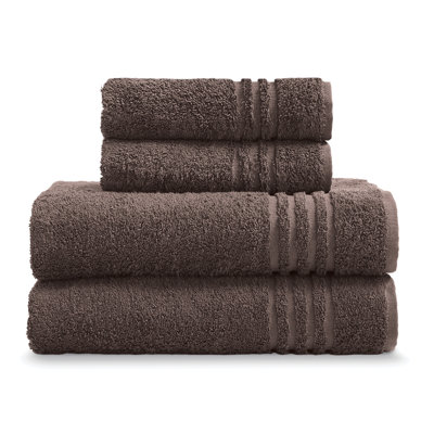 Ensemble de 4 serviettes en coton pour le corps et la main