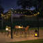 Pergola d'extérieur 12 x 9 pi avec abat-jour rétractable - Structure en acier pour les événements dans la cour arrière de 12 x 9 pi
