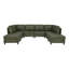 124 " Faux Leather Sectional