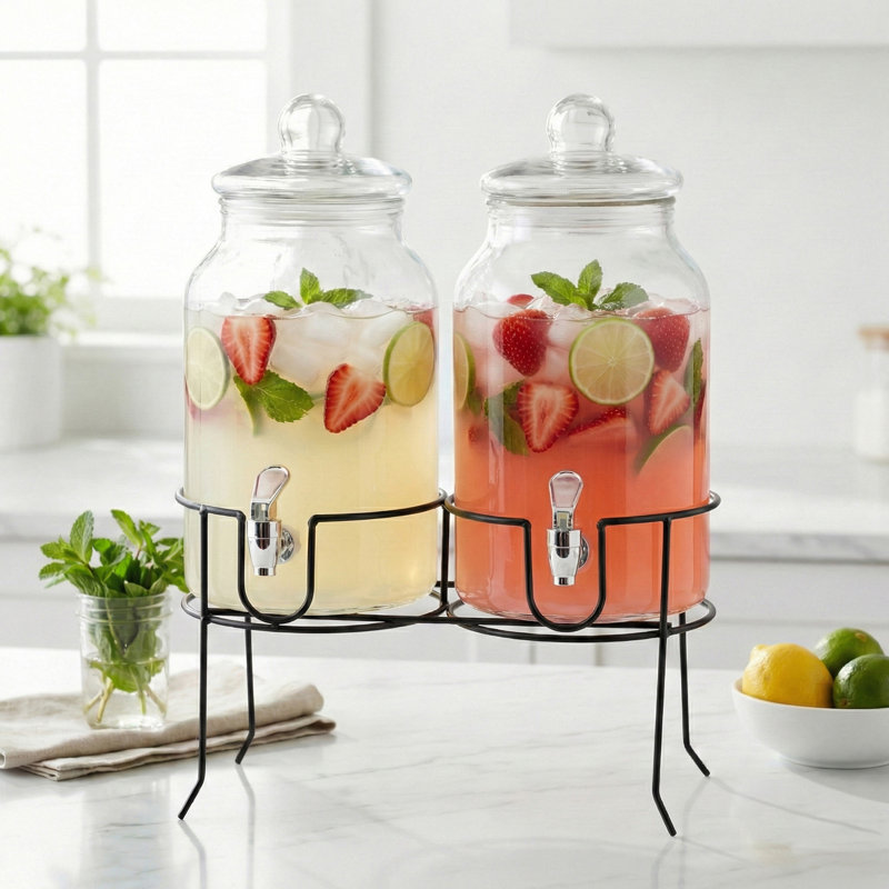 Ensemble de distributeur de boissons 2 pièces Izeck