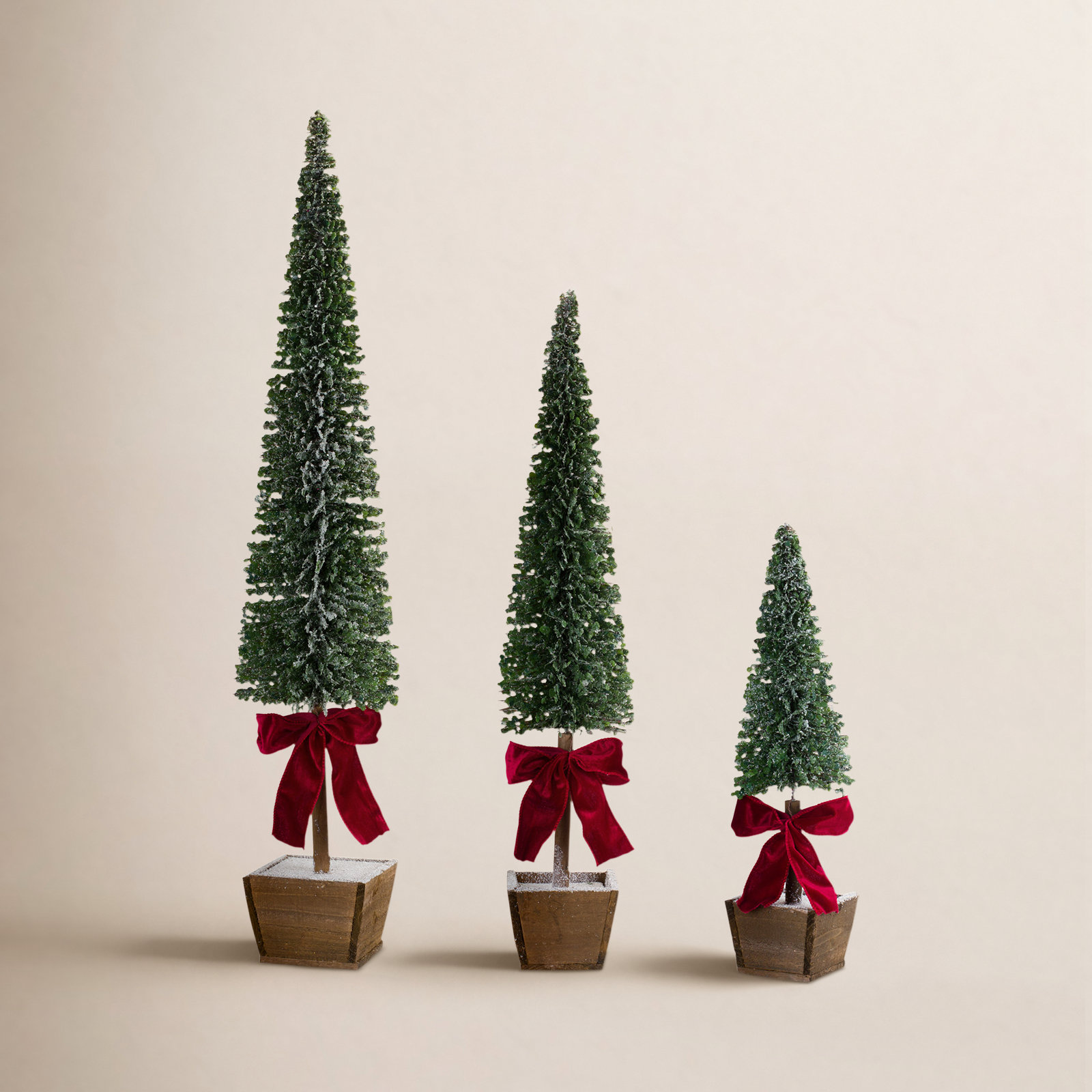 3-Piece Potted Tabletop Tree Set