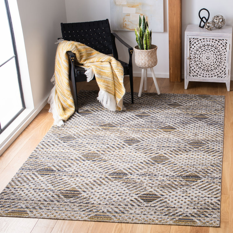 Alayiah 300 Performance Geometric Indoor/Outdoor Area Rug, Rectangle 8' x 10'