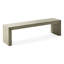 Banc de salle à manger en bois gris et taupe, inspiré, cadre de 63 po, durable, esthétique d'assemblage minimal, long et facile à assembler-130904681
