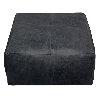 Leather Pouf