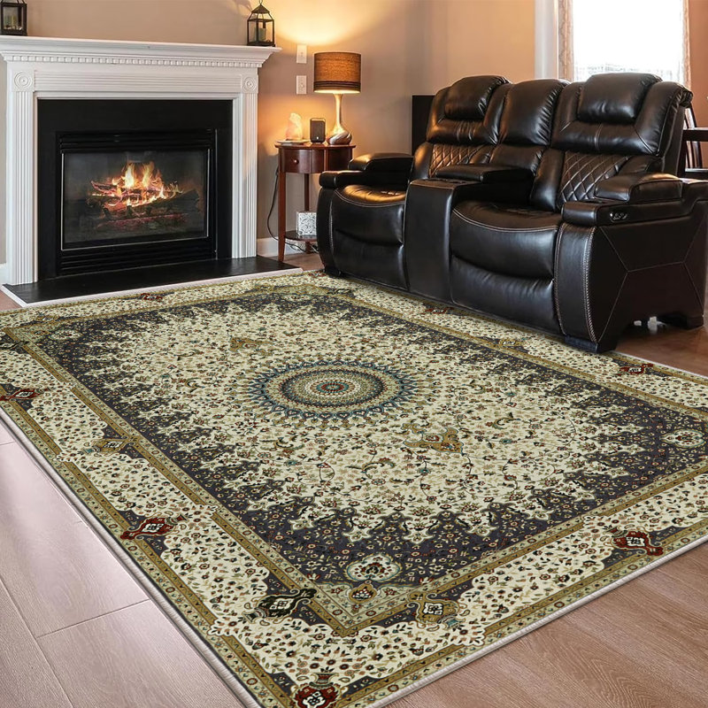 Arrionna Vintage Look Shag Area Rug, Rectangle 60 x 110 cm