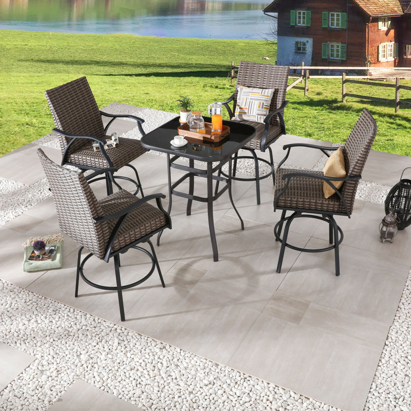 4 - Person Patio Dining Set Square Table