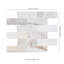 Auralie Subway 12 in. x 12 in. Polished Marble Mosaic Floor and Wall Tile