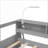 Twin XL Solid Pine Wood Daybed with 2 Trundles, 3 Storage Cubbies, USB Charging &amp; Free Light, Gray – No Box Spring Needed-1749348840