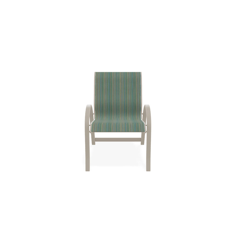 Aruba Stacking Patio Dining Armchair, Desert