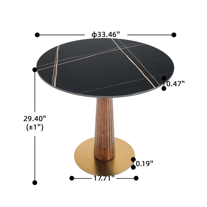 Table de conférence Modern Modern, Noir