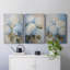 Floral Study Series XXXIX - Ensemble de 3 toiles tendues avec châssis - Prêt à être accroché-79800899