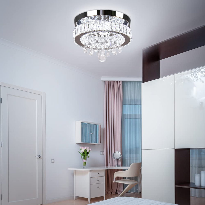 Lustre tambour Ilany, Blanc