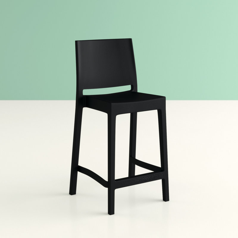 Tabouret de bar Adrienne, Noir, noir, noir, noir, 29.5"