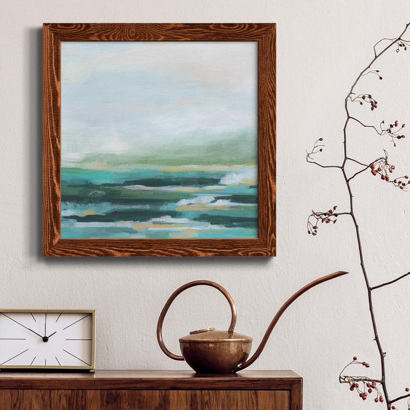 Misty Inlet II - Toile encadrée de qualité supérieure - prête à être accrochée, Érable, H 31,5 po x l 31,5 po x P 1,5 po