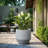 Gray Round Tapered Planter-1213760966