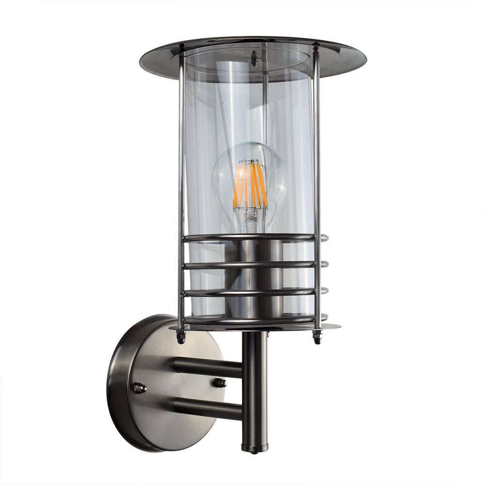 Spruce Head Chrome 7.87" H Outdoor Armed Sconce
