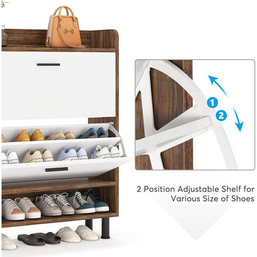 Loon Peak® 22 Pair Shoe Storage Cabinet & Reviews | Wayfair