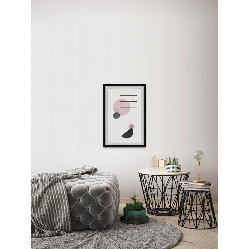 Pink Eclipse by Marmont Hill - Single Picture Frame Painting, 45 cm H x 38 cm W