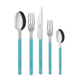 Bistrot Solid 5 - Piece Stainless Steel Flatware Set - Service for 1