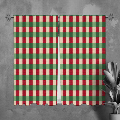 Paire de rideaux obscurcissant en polyester Tano