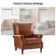 Chaise d'appoint en cuir véritable Wajeeh -1006604884