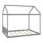 Lit maison en bois avec tête de lit Fun House-1097452350