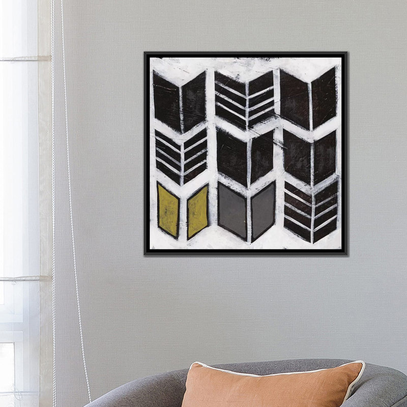 « algorithme x », reproduction d’art sur toile, H 18 po x l 18 po x P 1,5 po, Toile avec cadre noir, Pas de tapis