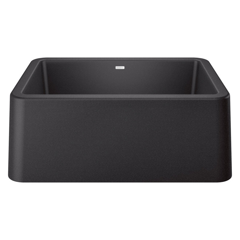 Ikon SILGRANIT 27" Single Bowl Apron-Front Farmhouse Sink, Anthracite