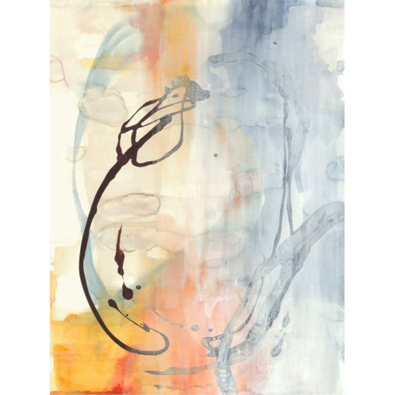Foggy Stroke Painting by Sara Brown, Image Brush Gel, 67" H x 50" W
