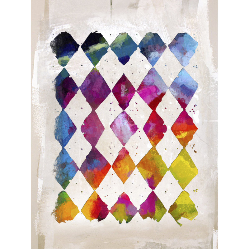 Diamond Palette II - Wrapped Canvas Print, 40" H x 30" W