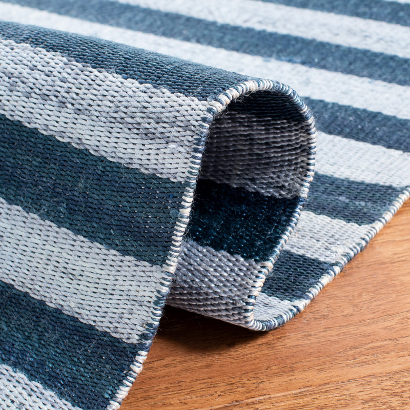 Ralph Lauren Cameron Stripe Viscose Striped Rug, Rectangle 9' x 12'