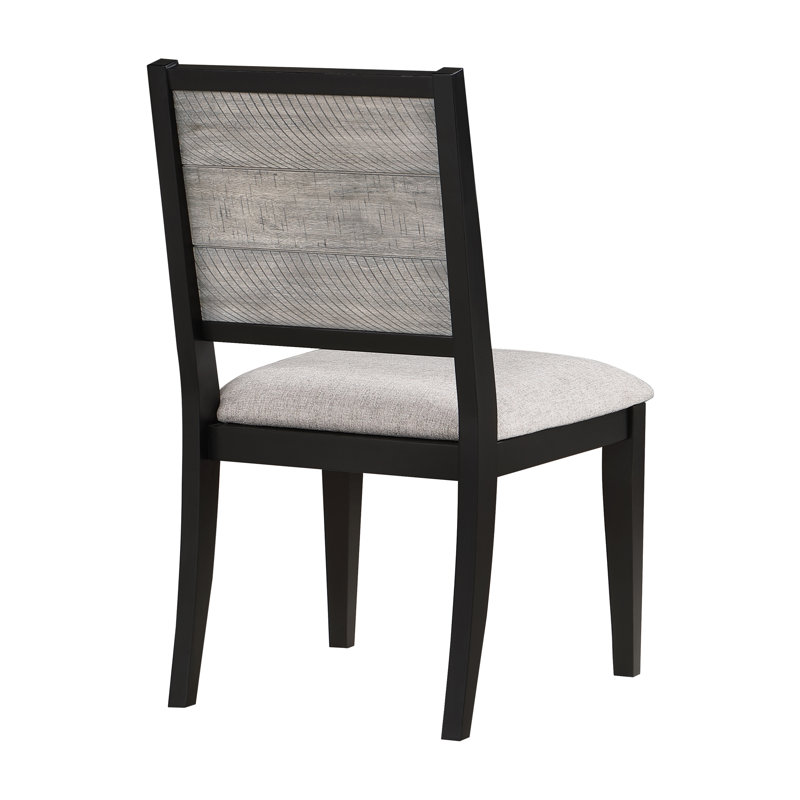 Chaise d'appoint Nayib en gris et noir