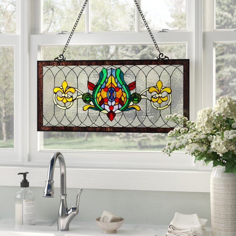 30"L Oakley Tiffany Stained Glass Pub Panel